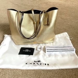 Coach metallic market tote